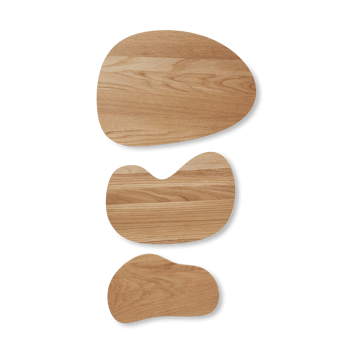 Cairn leikkuulauta 3 osaa - Oak - Ferm Living