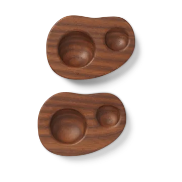 Cairn munakuppi 2-pakkaus - Dark brown - Ferm Living