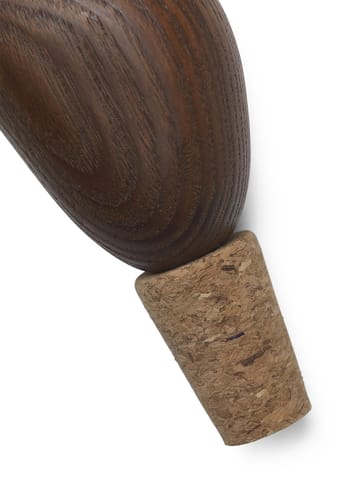 Cairn viinipullonavaaja 2 kpl - dark brown - Ferm Living