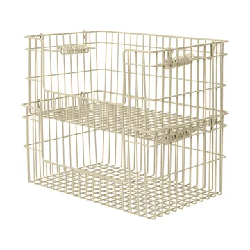 Cala kori pinottava 2-pakkaus - Cashmere, 28,7x18x13 cm - Ferm Living