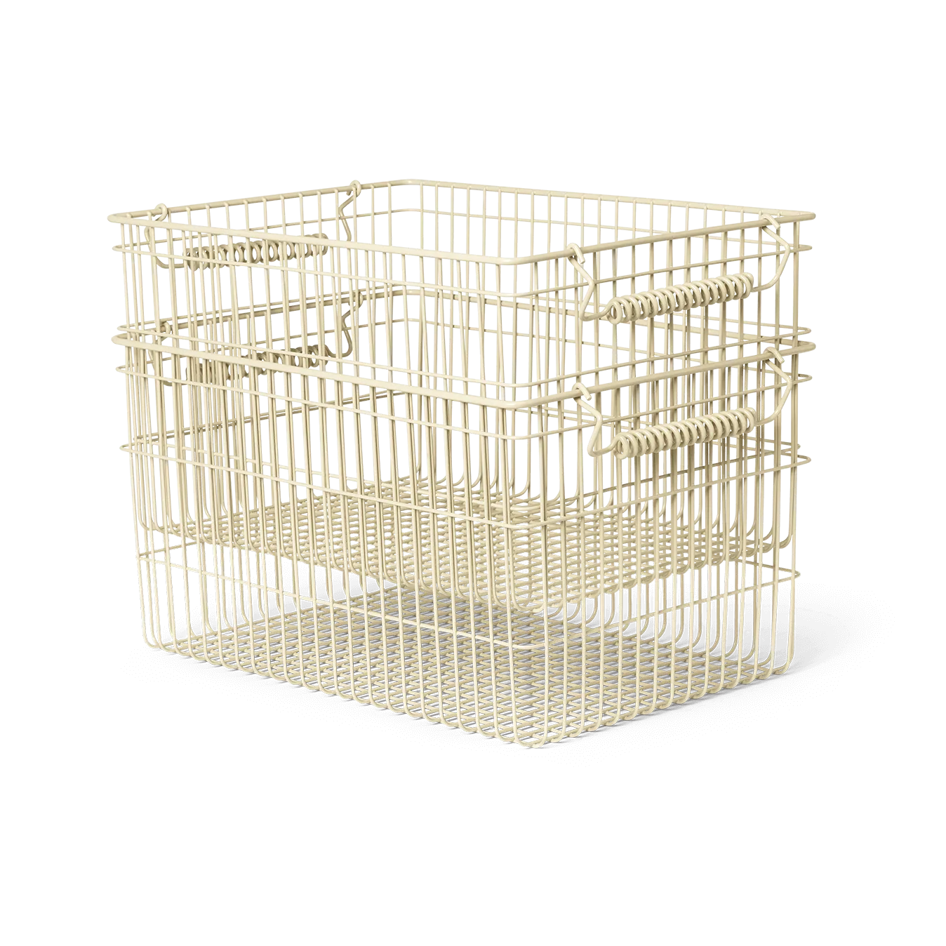 Cala kori pinottava 2-pakkaus, Cashmere, 36,2 x 26,2 x 20,2 cm Ferm Living