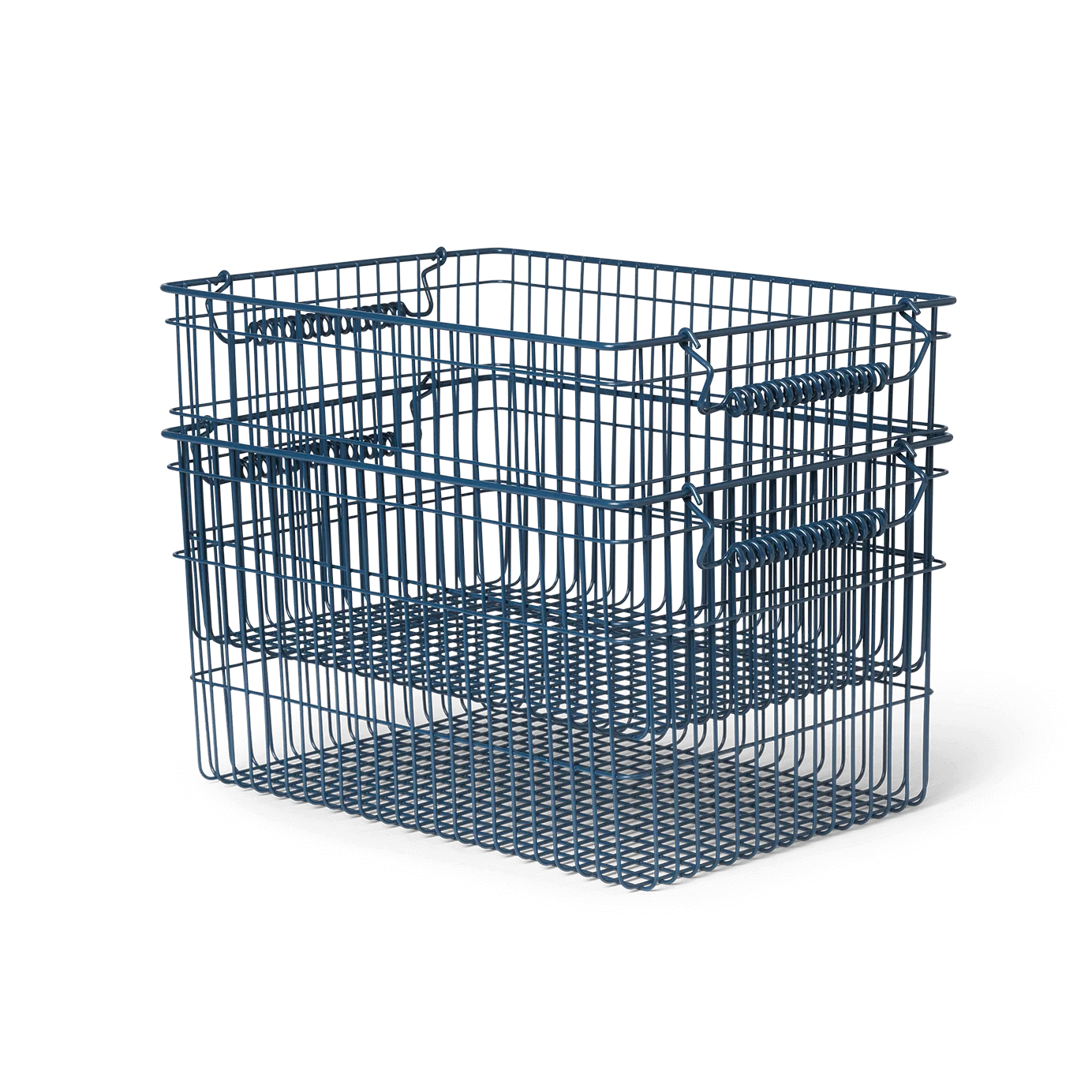 Cala kori pinottava 2-pakkaus, Dark blue, 36,2 x 26,2 x 20,2 cm Ferm Living