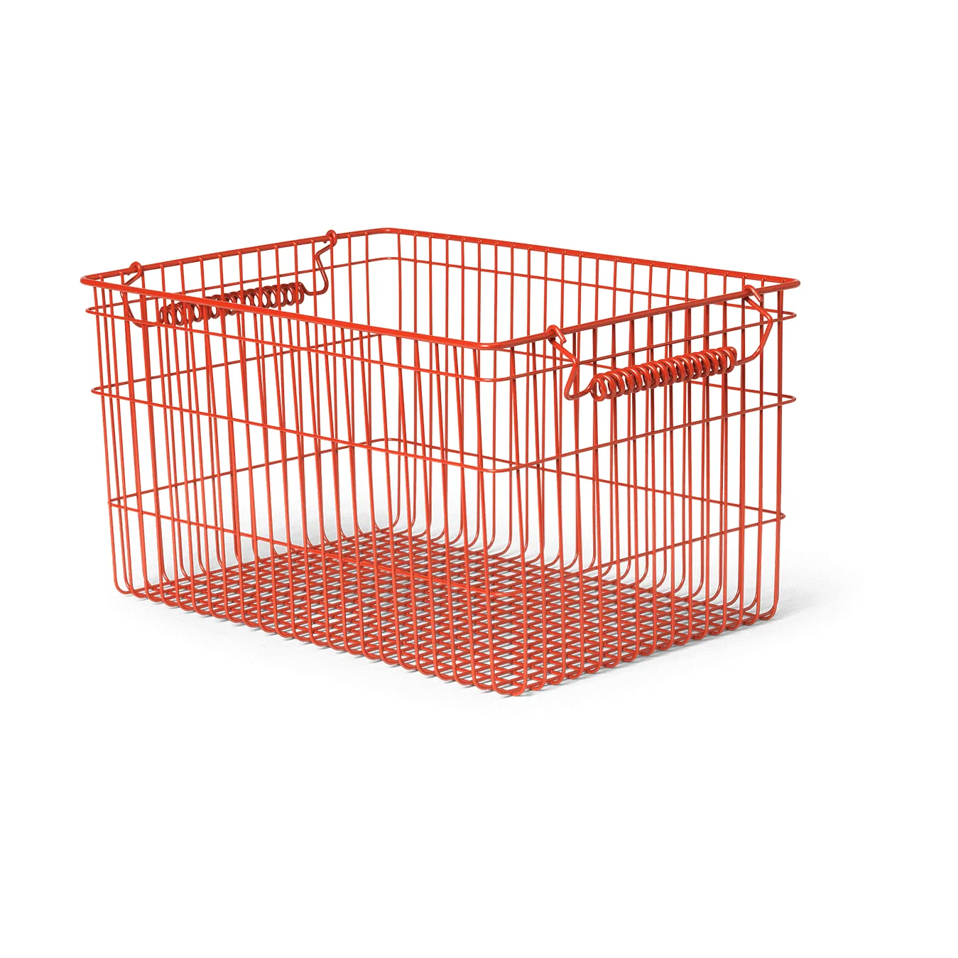 Cala kori pinottava 2-pakkaus, Poppy red, 36,2 x 26,2 x 20,2 cm Ferm Living