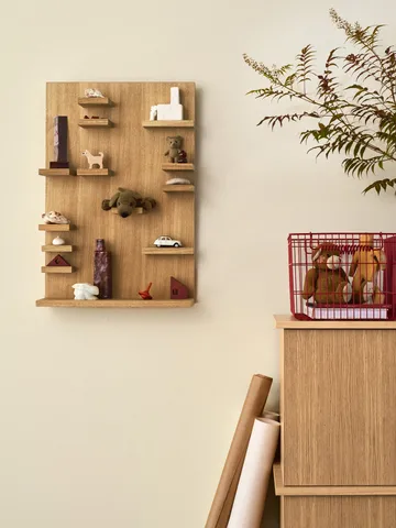 Cala kori pinottava 2-pakkaus - Poppy red, 36,2 x 26,2 x 20,2 cm - Ferm Living