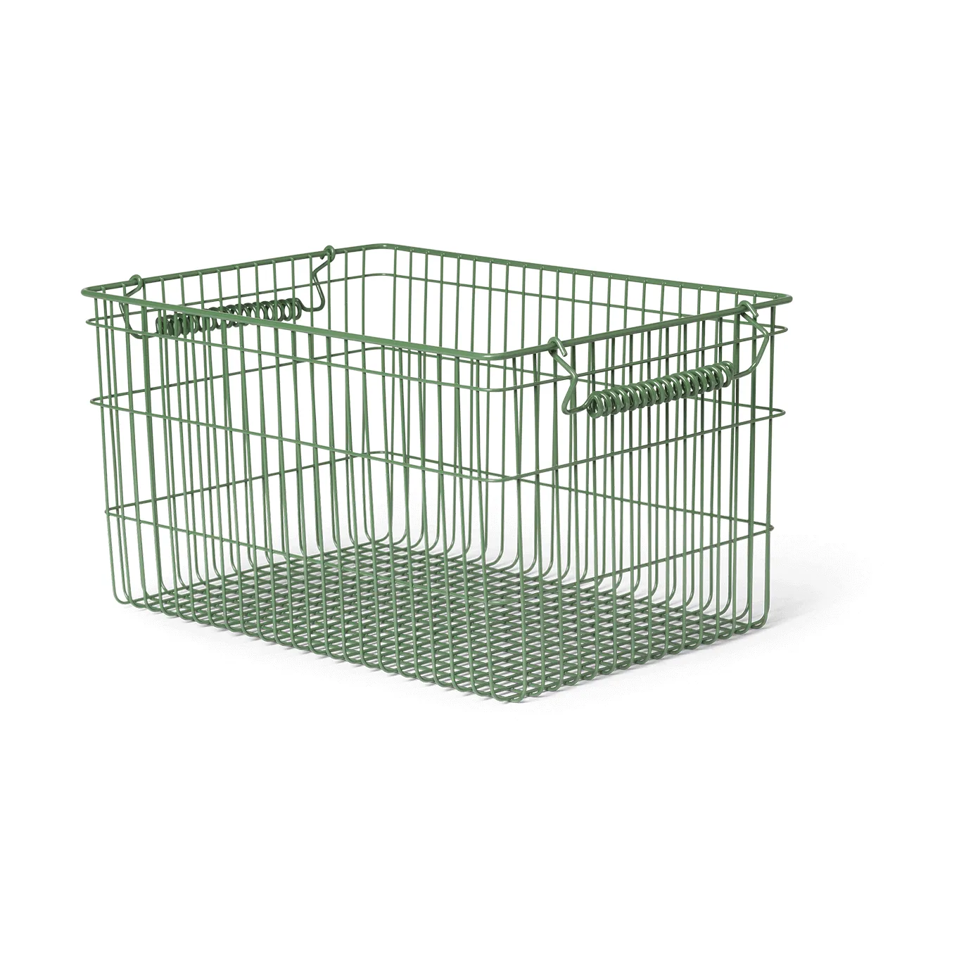 Cala kori pinottava 2-pakkaus, Verdant green, 36,2 x 26,2 x 20,2 cm Ferm Living