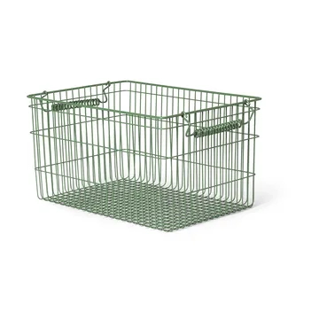 Cala kori pinottava 2-pakkaus - Verdant green, 36,2 x 26,2 x 20,2 cm - Ferm Living