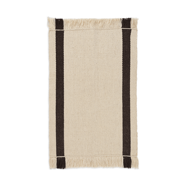 Calm kelim kynnysmatto - Off-white, Coffee, 50x70 cm - Ferm Living