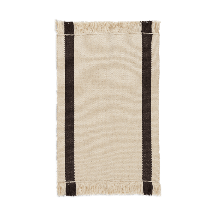 Calm kelim kynnysmatto - Off-white, Coffee, 50x70 cm - Ferm LIVING