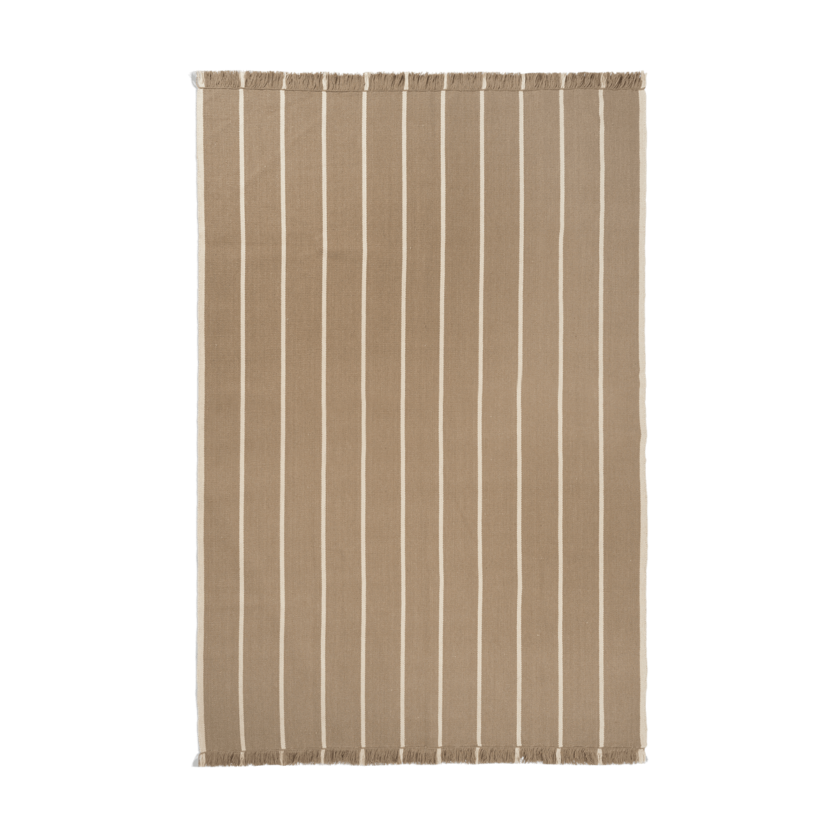 Ferm Living Calm kelim matto Dark Sand, Off-white, 200x300 cm