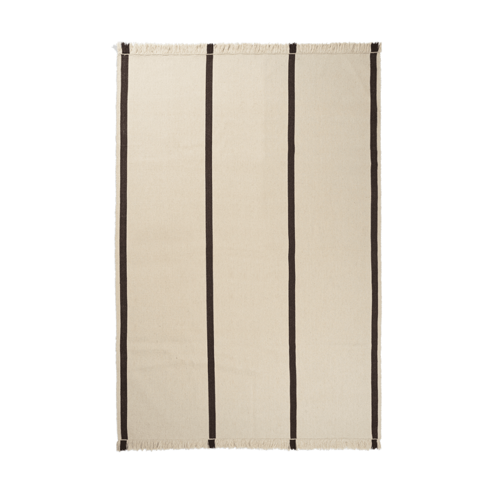 Calm kelim matto - Off-white, Coffee, 200x300 cm - Ferm Living