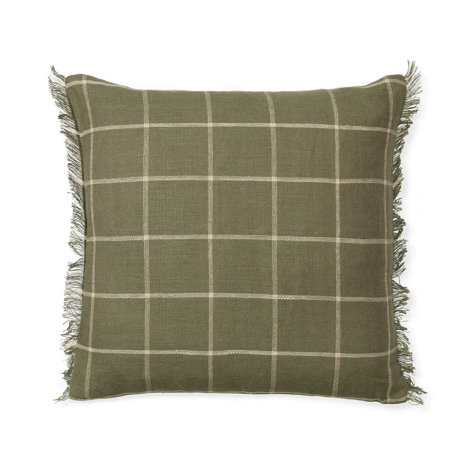 Calm tyynynpäällinen 50x50 cm, Oliivi-vaaleanbeige Ferm Living