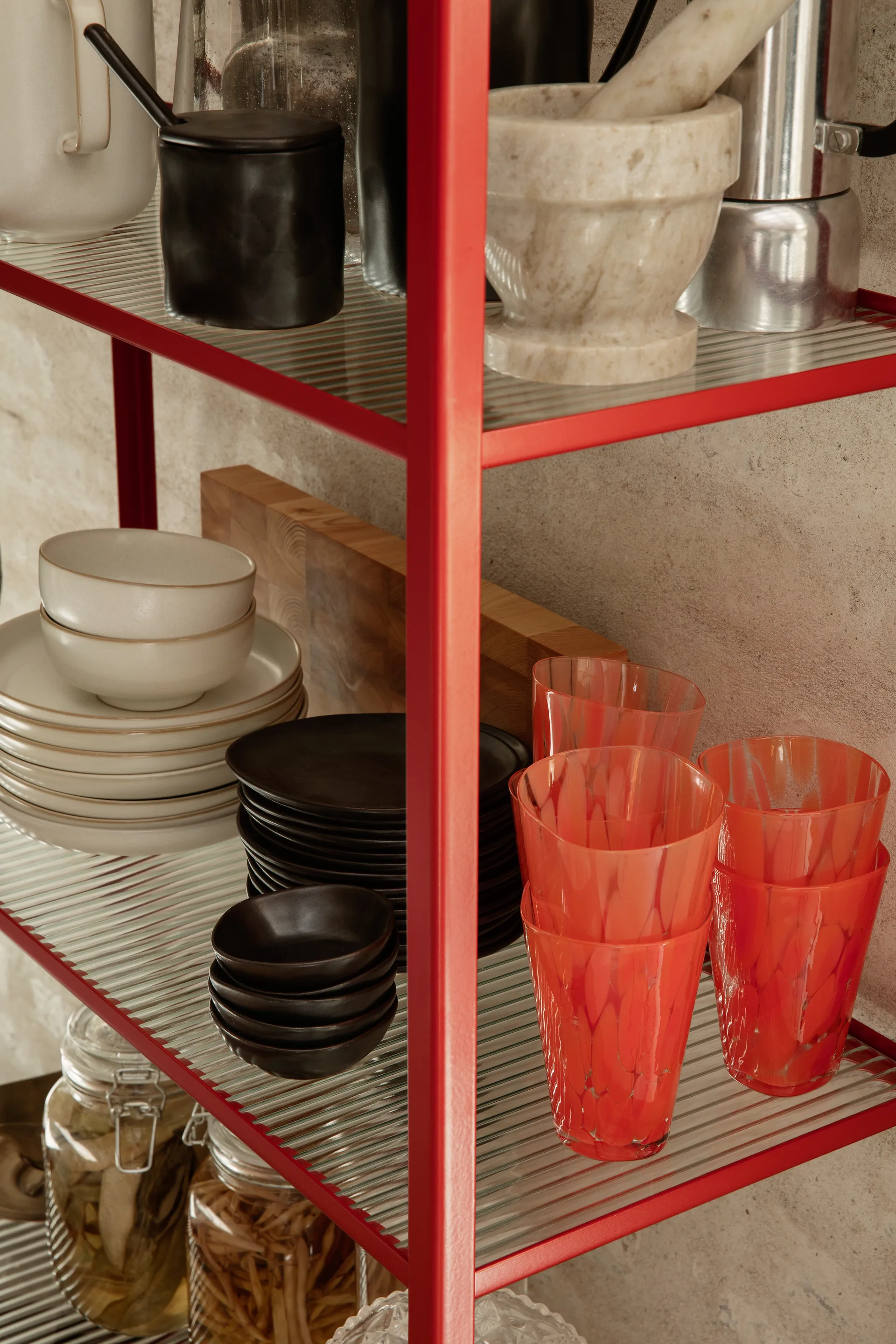 Casca lasi 27 cl, Poppy red Ferm Living