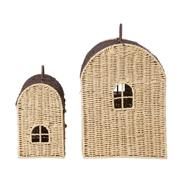 Casu talonmuotoiset säilytyskorit, 2 kpl - Natural-tummanruskea - Ferm Living