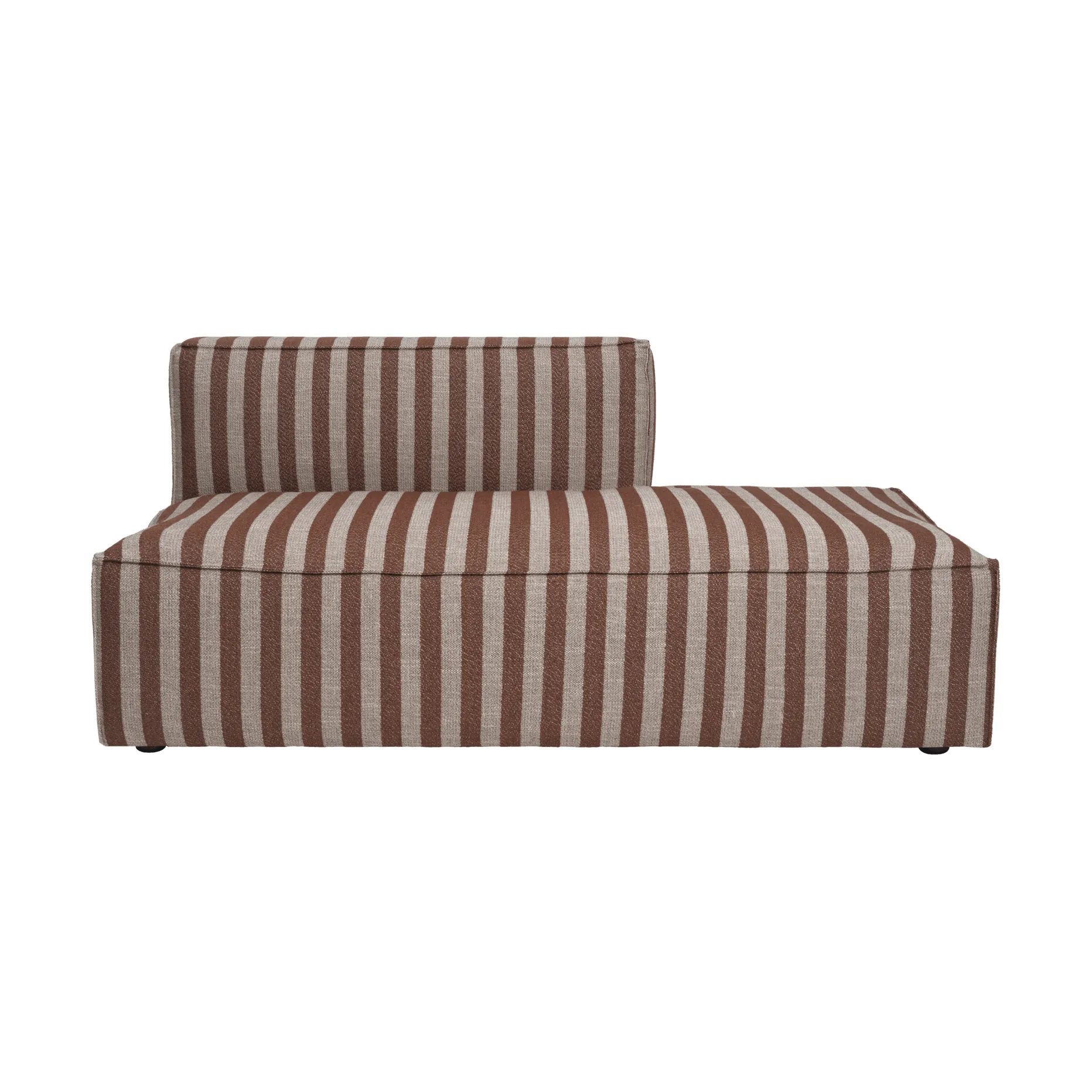 Ferm Living Catena sohvan moduuli Vasen käsinoja, L301 Louisiana, Sand-Chocolate