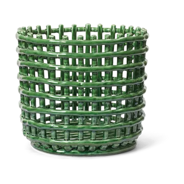 Ceramic punottu kori Ø 23,5 cm - Emerald Green - Ferm Living