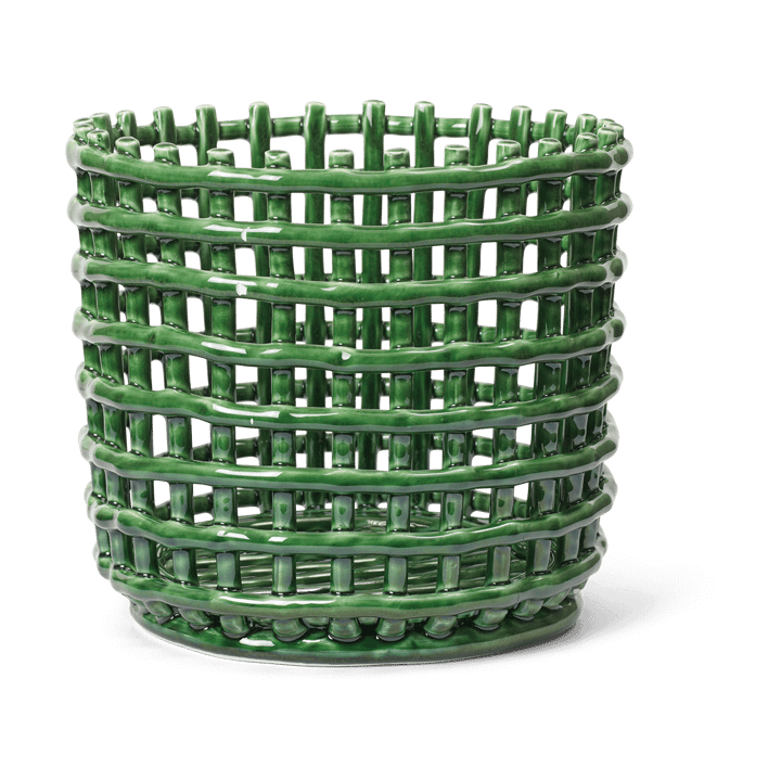 Ceramic punottu kori Ø 23,5 cm - Emerald Green - Ferm LIVING