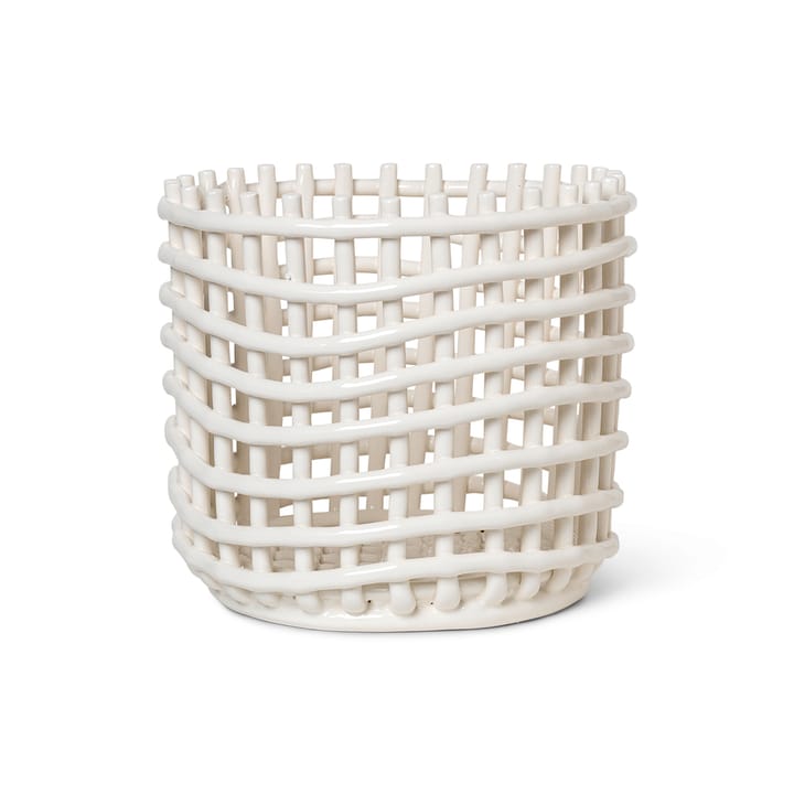 Ceramic punottu kori Ø 23,5 cm - Off white - Ferm LIVING