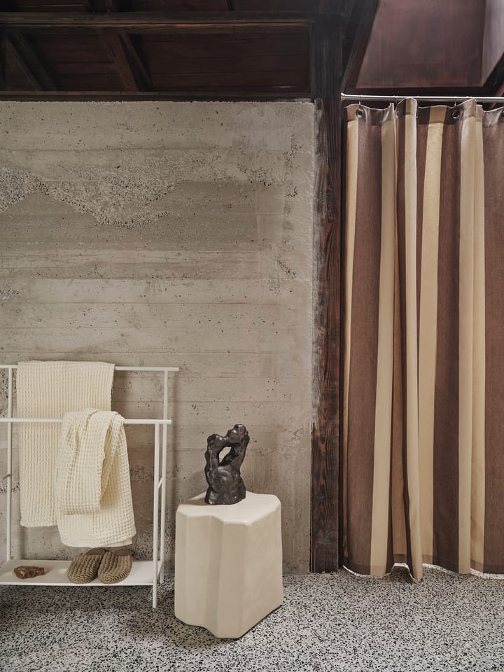 Chambray suihkuverho, Carob brown-parchment Ferm Living