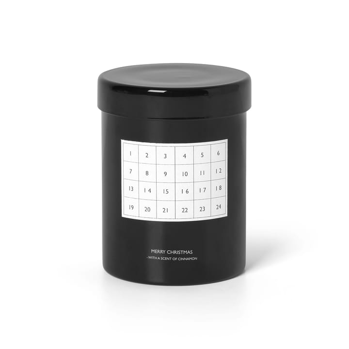 Christmas Calendar -tuoksukynttilä - Musta - Ferm LIVING
