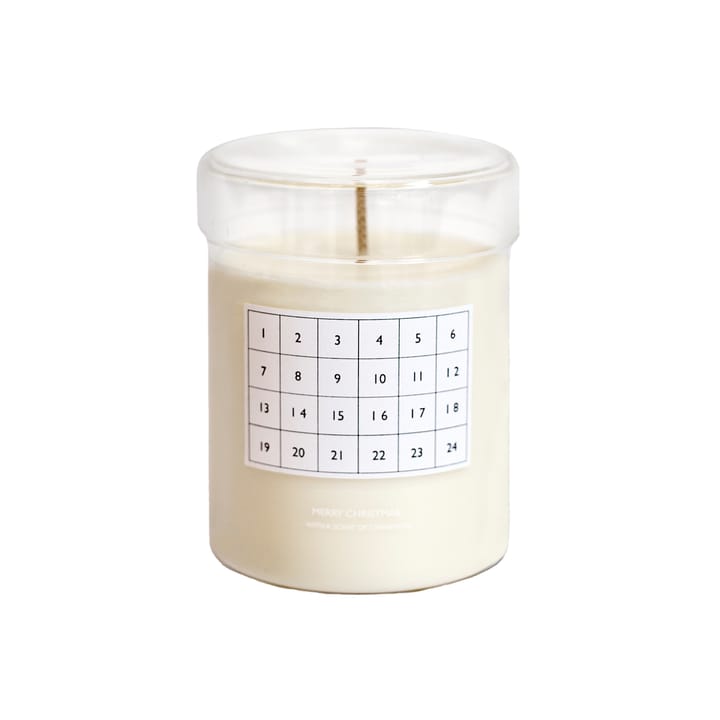 Christmas Calendar -tuoksukynttilä - Valkoinen - Ferm LIVING