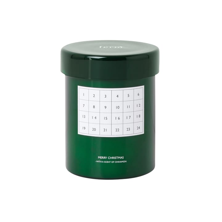 Christmas Calendar -tuoksukynttilä - Vihreä - Ferm LIVING