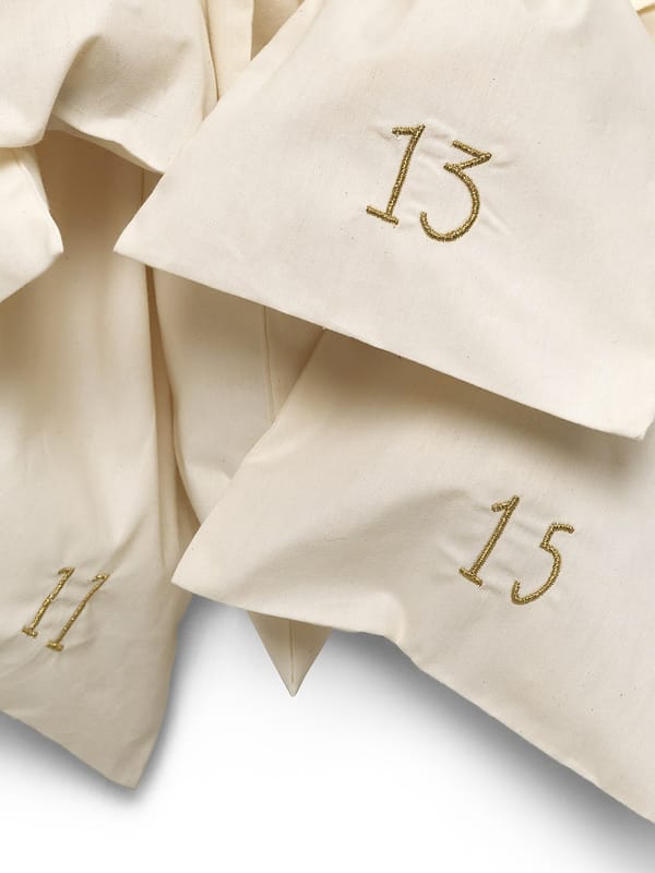 Christmas countdown joulukalenteri, off white Ferm Living