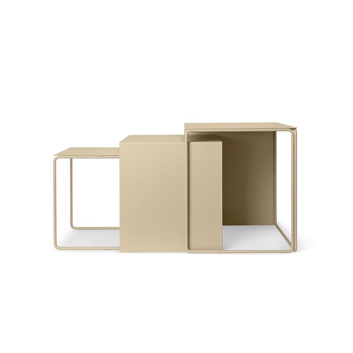 Cluster sarjapöytä - Cashmere, 3 osaa - Ferm Living