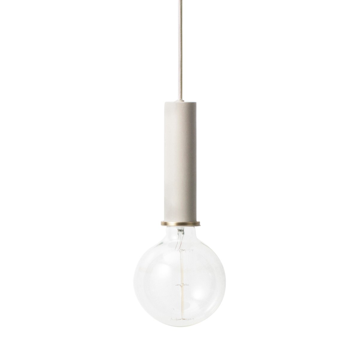 Ferm Living Collect kattovalaisin iso vaaleanharmaa