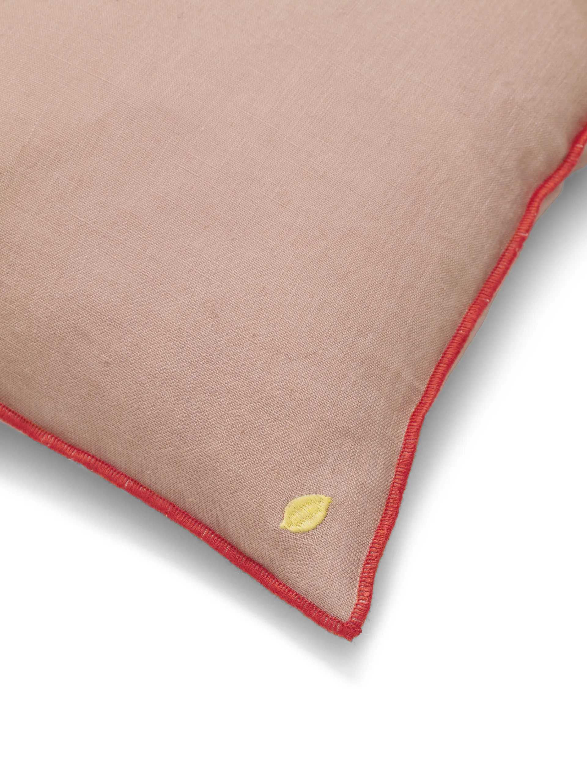 Contrast linen -tyyny 40 x 40 cm, Dusty Rose Ferm Living