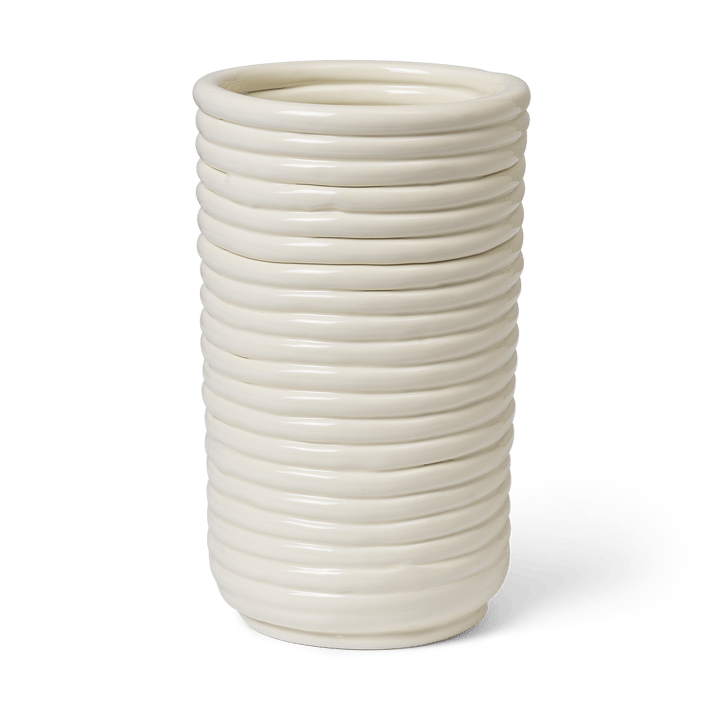Corduroy maljakko 21 cm - Off white - Ferm Living