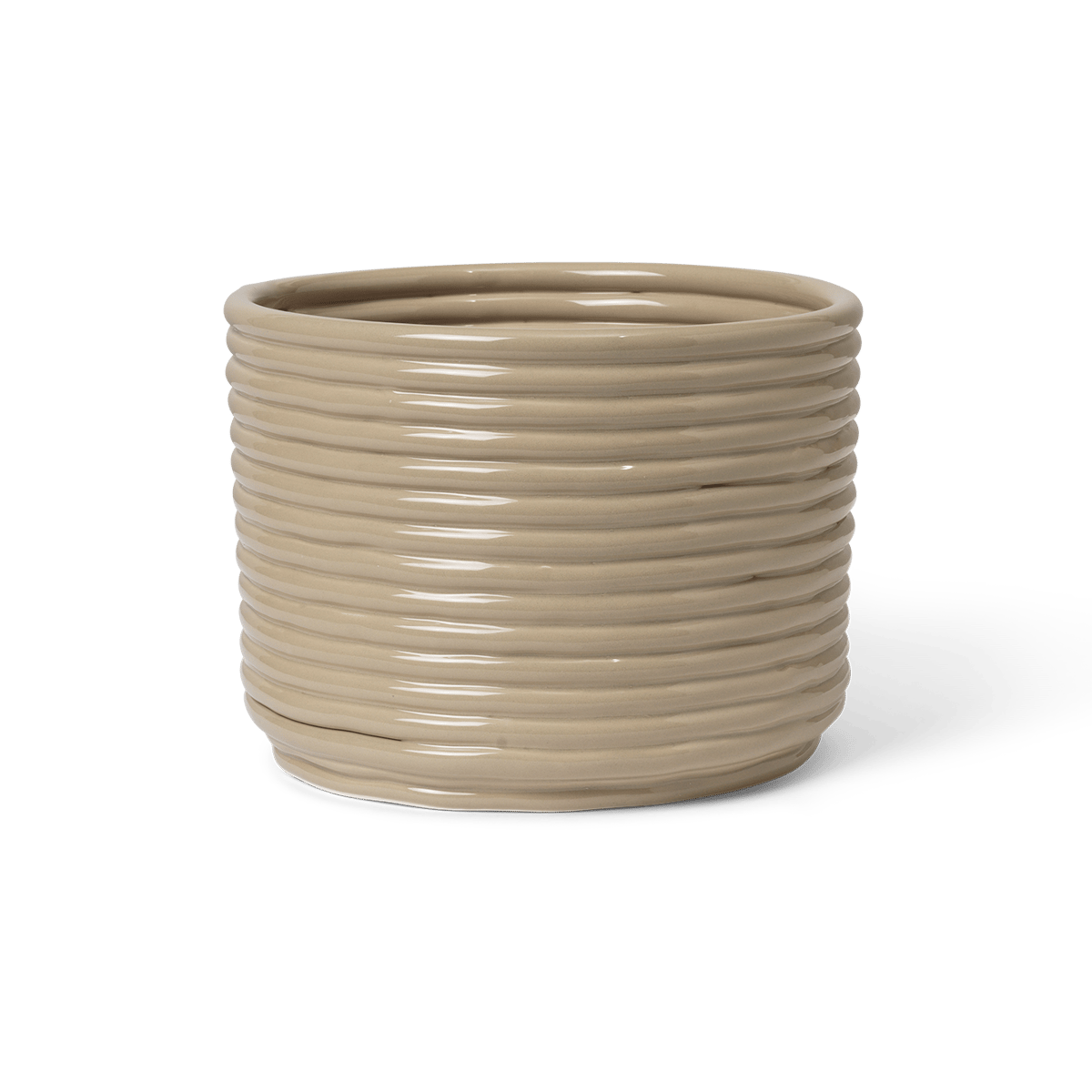 Ferm Living Corduroy ruukku 20x15 cm Cashmere | Skandinaavinen Sisustus | Ruukut | Beige