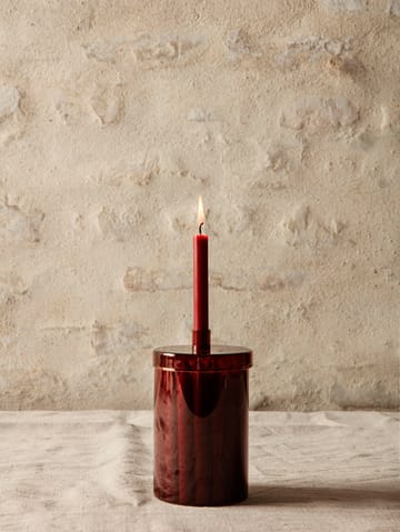 Countdown to Christmas -lasipurkki 24 kynttilällä - Tummanpunainen - Ferm Living