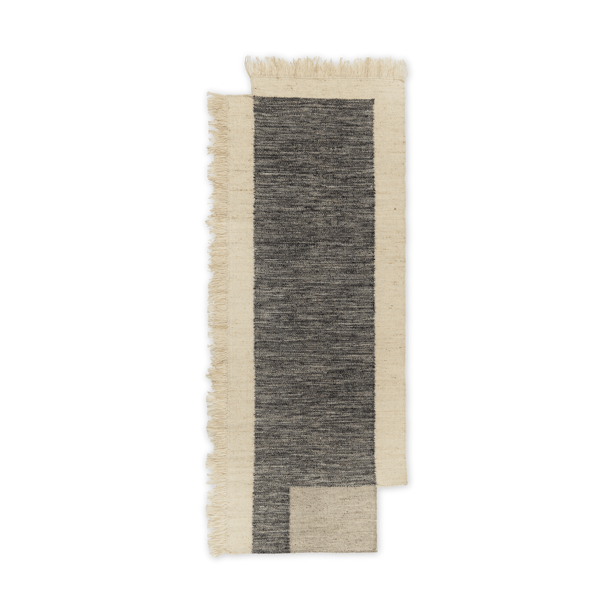 Ferm Living Counter kävelymatto Hiili-vaaleanharmaa, 80x200 cm