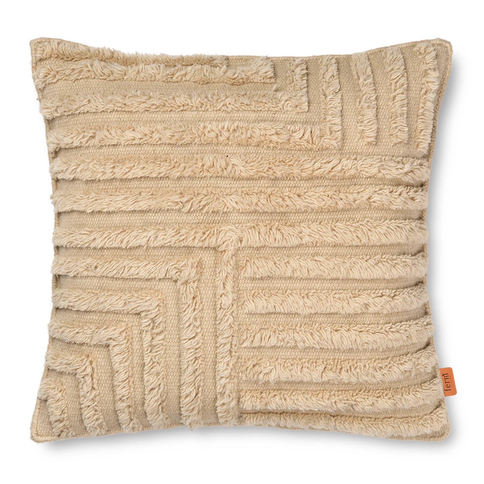 Crease tyyny 50x50 cm, Light Sand Ferm Living