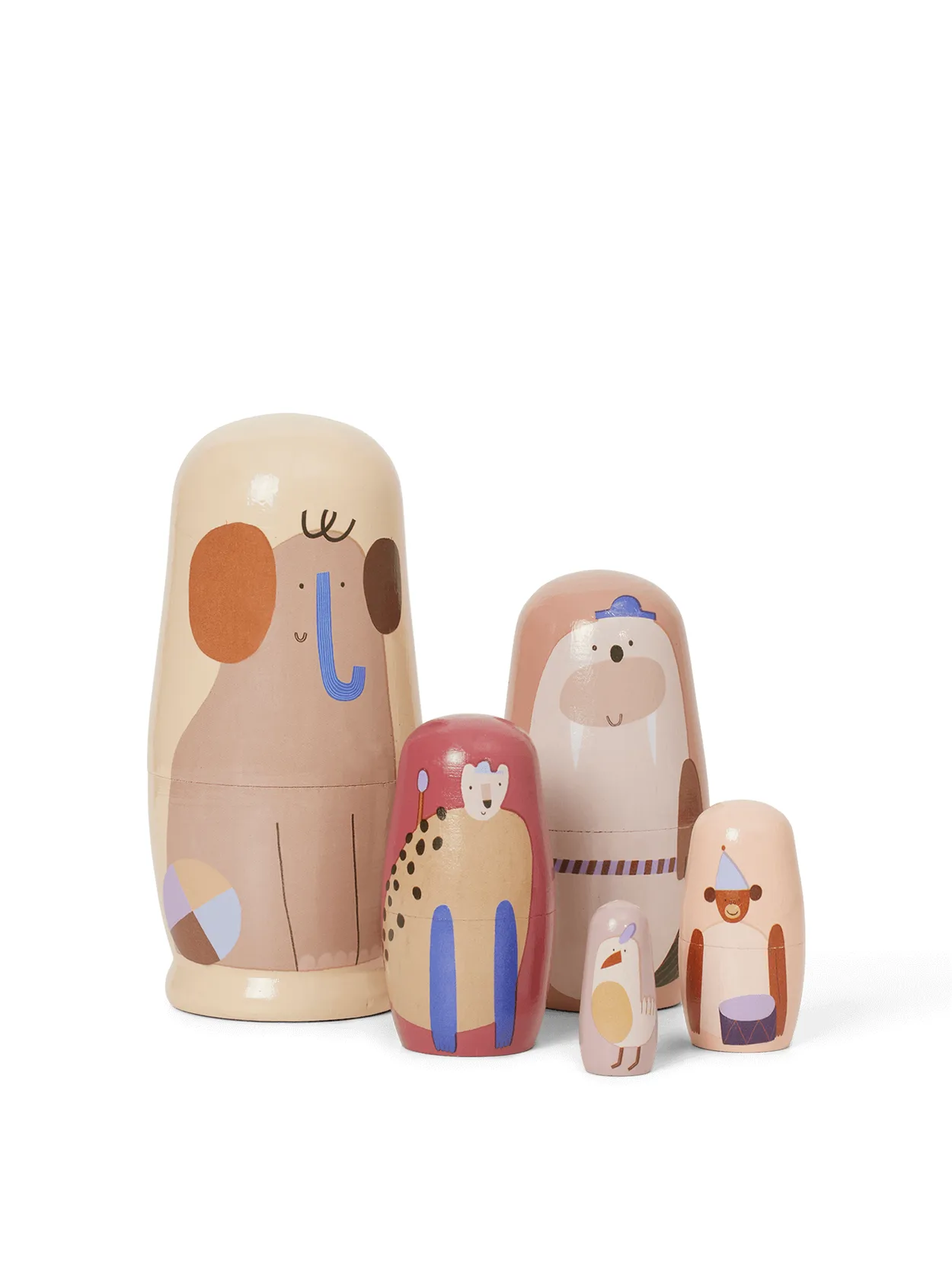 Ferm Living Critter nuket Ø6,4x14 cm Multi