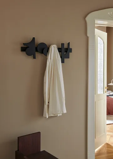 Cupe vaateripustin seinälle 33,4 x 73 cm - Black - Ferm Living