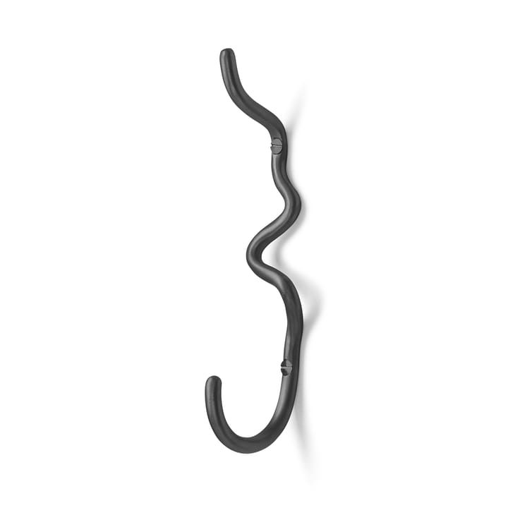 Curvature koukku, 1-osainen - Musta messinki - Ferm Living