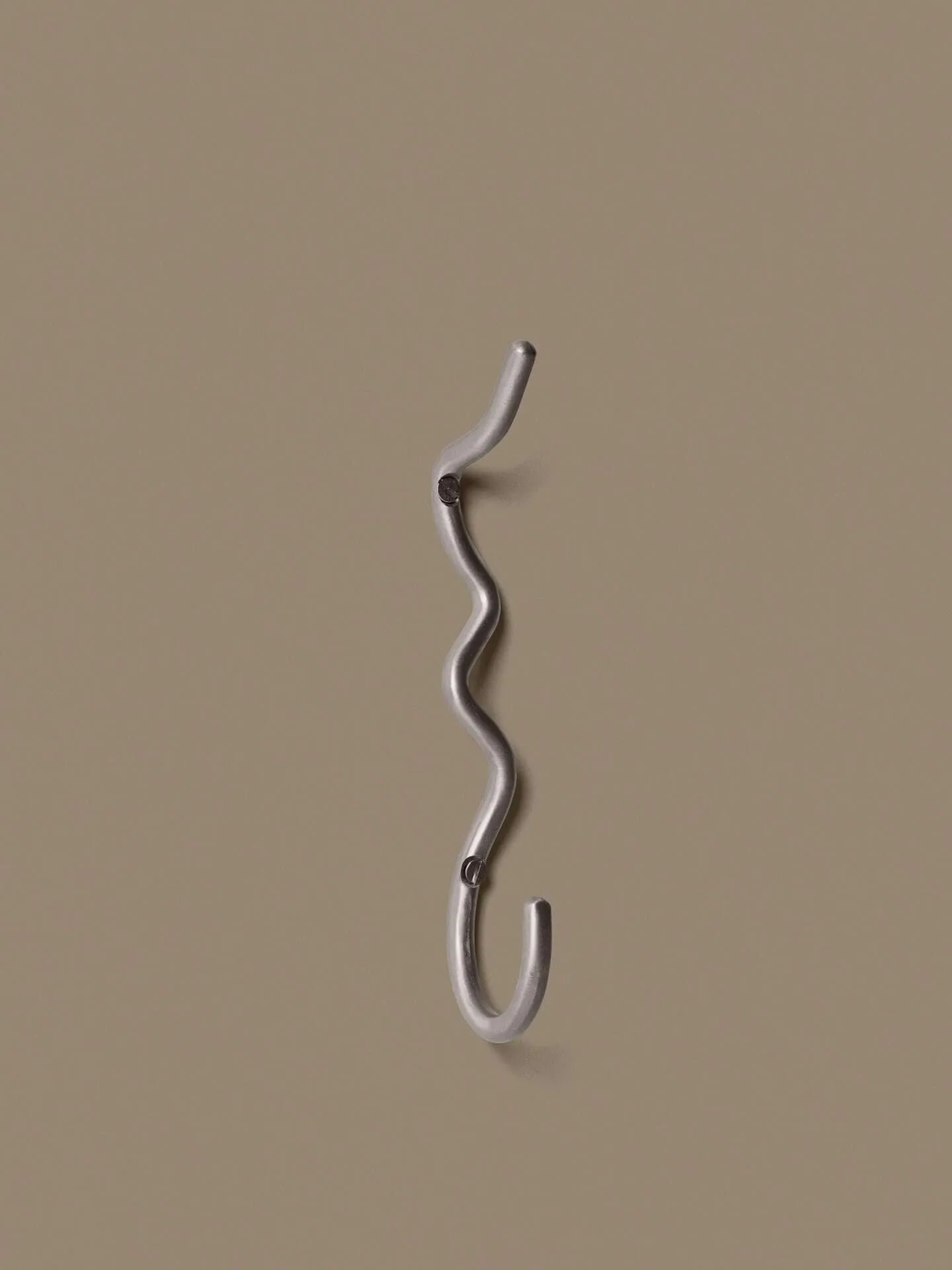 Curvature koukku, 1-osainen, ruostumaton teräs Ferm Living