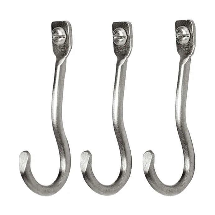 Curvature koukku 3-pack - ruostumaton teräs - Ferm Living