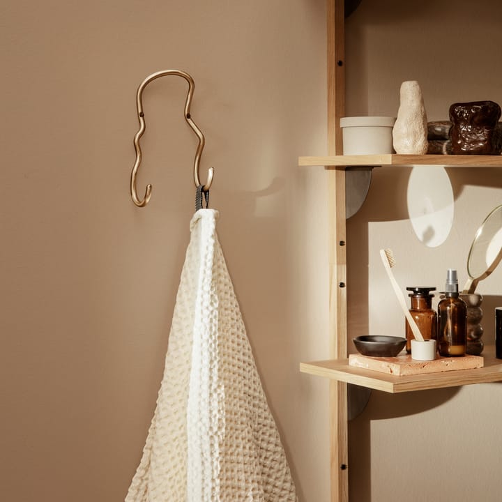 Curvature koukku tupla, Messinki Ferm Living
