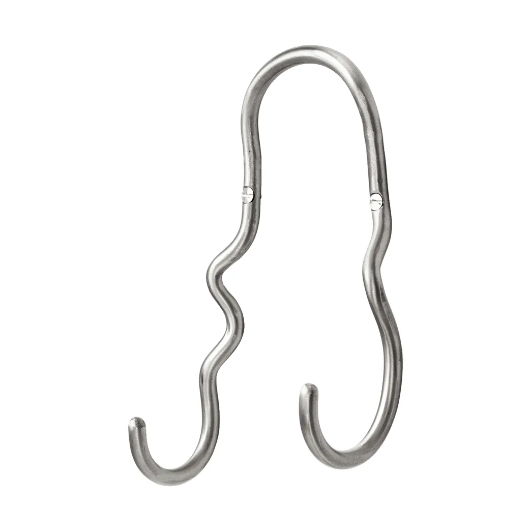 Curvature koukku tupla, ruostumaton teräs Ferm Living