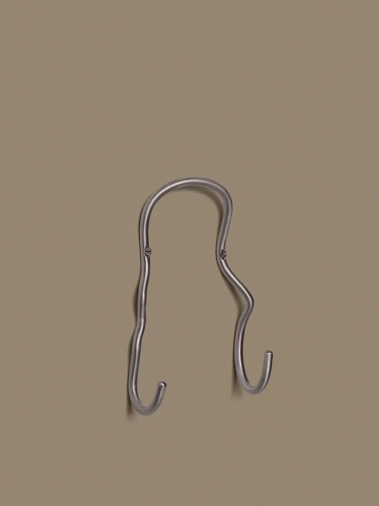 Curvature koukku tupla, ruostumaton teräs Ferm Living