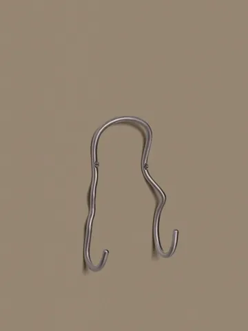 Curvature koukku tupla - ruostumaton teräs - Ferm Living