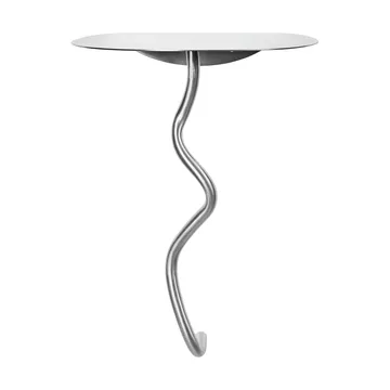 Curvature seinäpöytä - ruostumaton teräs - Ferm Living