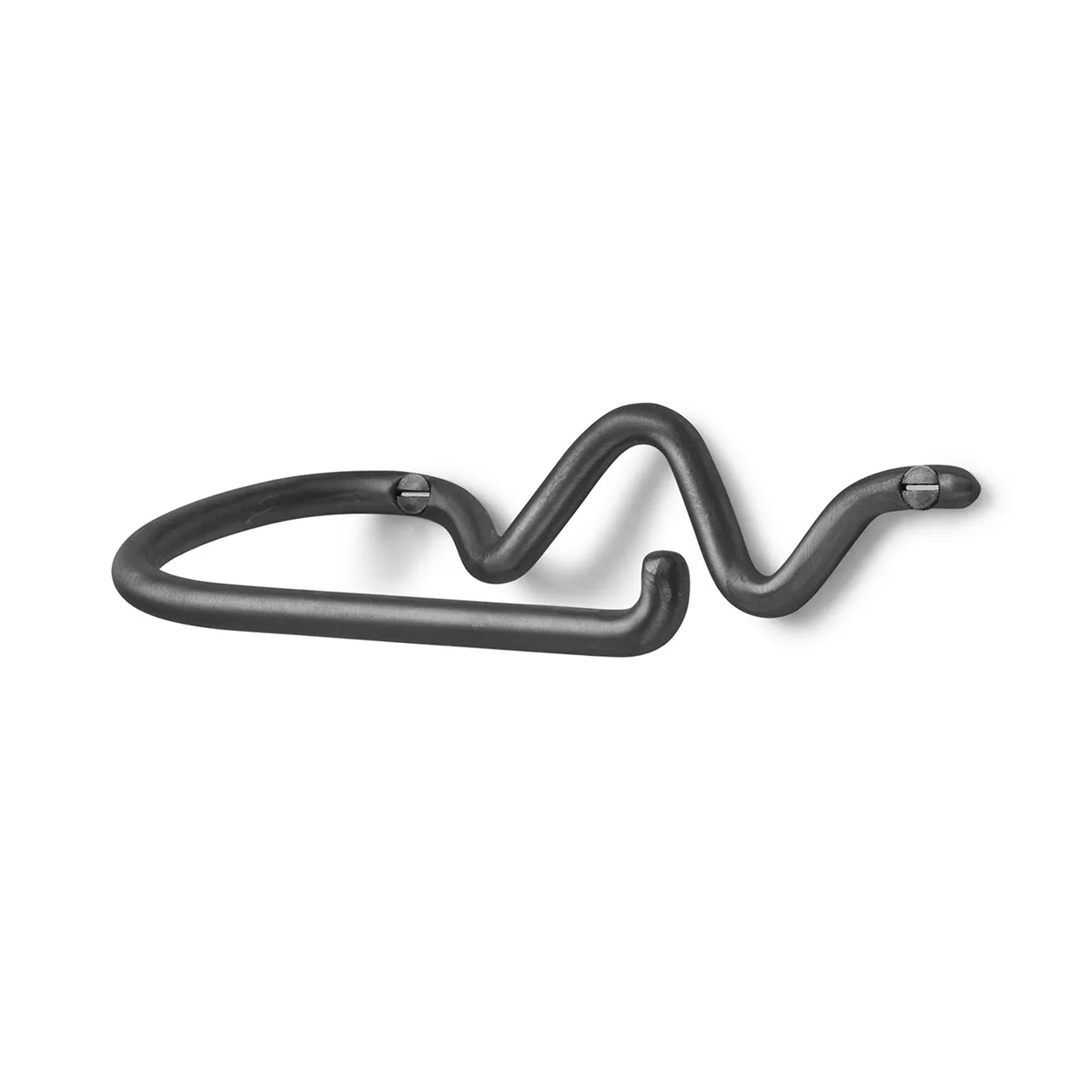 Ferm Living Curvature wc-paperiteline Musta messinki