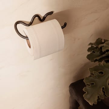Curvature wc-paperiteline - Musta messinki - Ferm Living