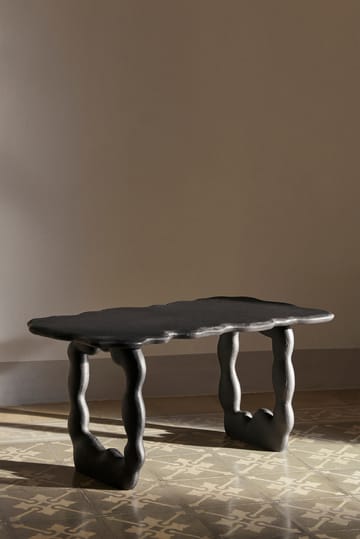 Dal Piece sohvapöytä 100x50x47 cm - Musta alumiini - ferm LIVING