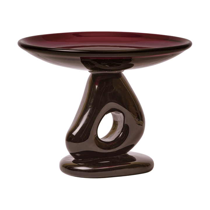 Damo glass centerpiece -lautanen Ø30 cm - Dark grape - Ferm Living