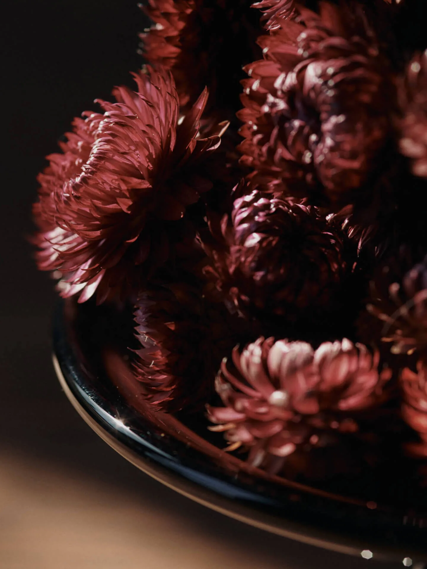 Damo lasinen keskiosa vati Ø21 cm, Tumma viinirypäle Ferm Living