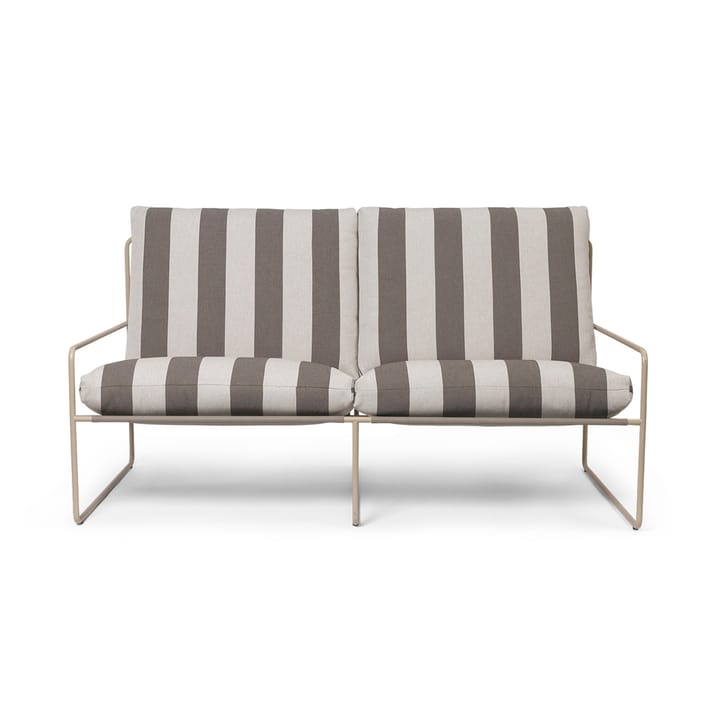 Desert 2-istuttava sohva, Cash stripe-chocolate Ferm Living